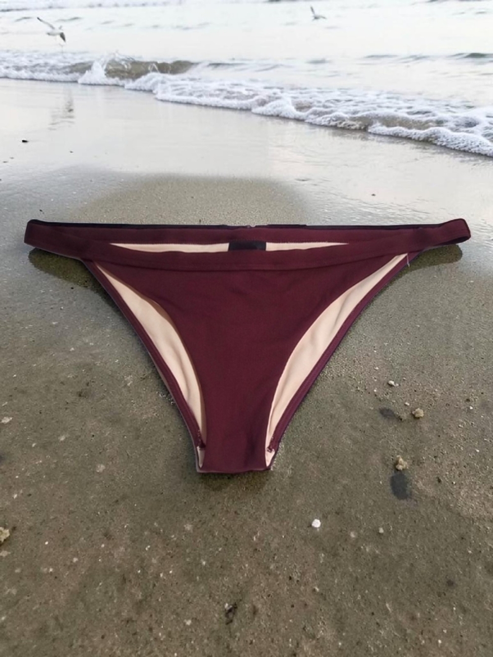 LA HEARTS - Large Burgundy Bikini Bottom
